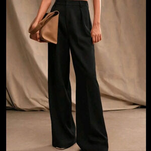 Women's Plain Simple Daily Straight High-Waisted Pants